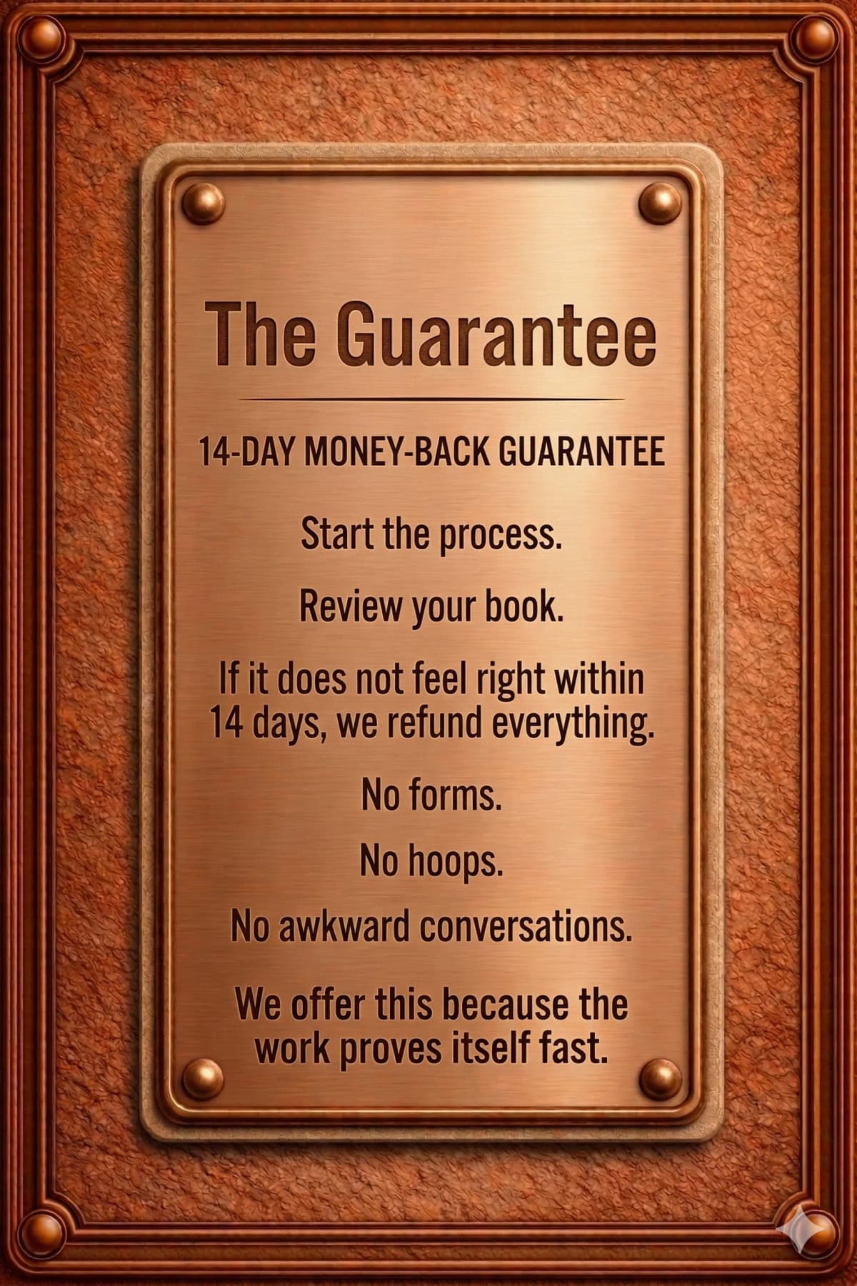 Privacy Promise: We do not share our partners' names. Privacy is part of the product. Your content stays yours. Your name stays private. Your rights. Always. 100%.